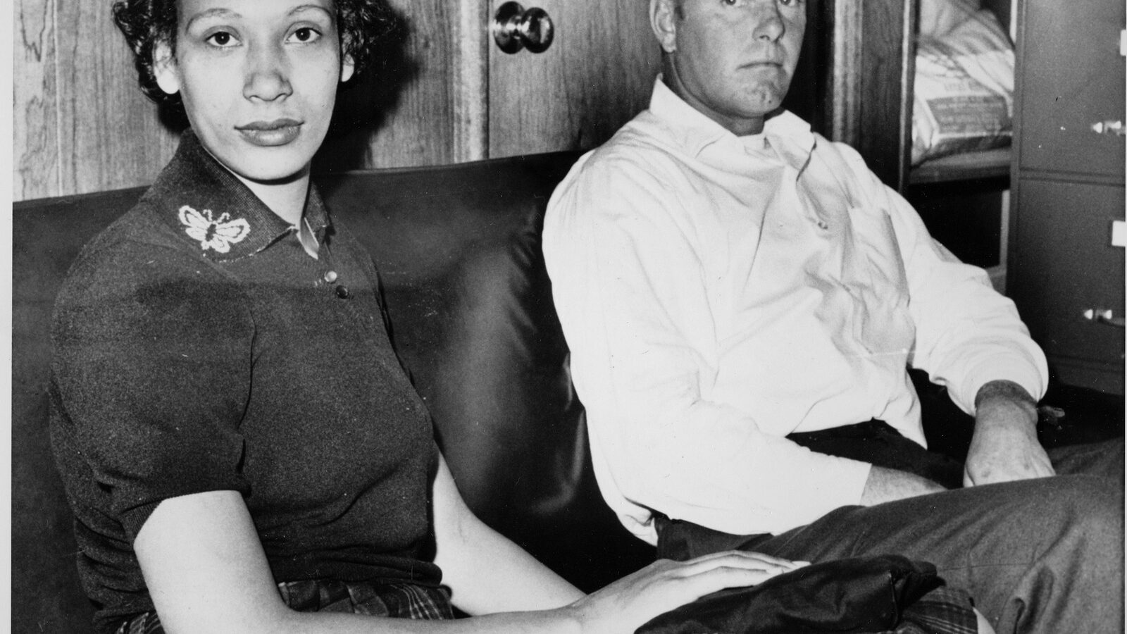 Richard P. Loving and his wife, Mildred, pose in this Jan. 26, 1965, file photograph. Residents of Caroline County, Virginia,, the couple was convicted under the state's law that banned mixed marriages. (AP Photo)