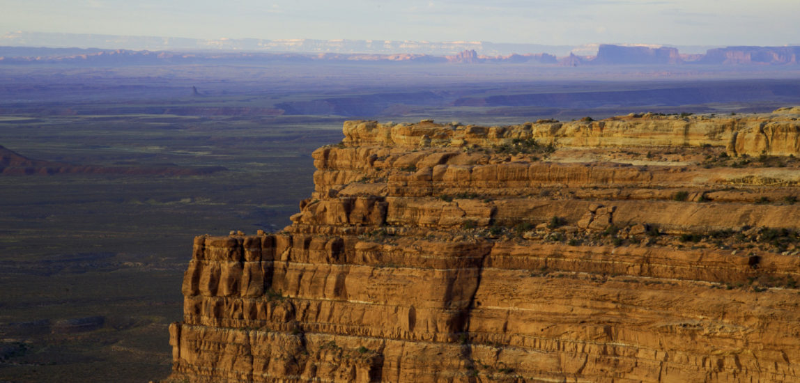 Cliff Side of Cedar Mesa in valley of the Gods in Bears Ears National Monument