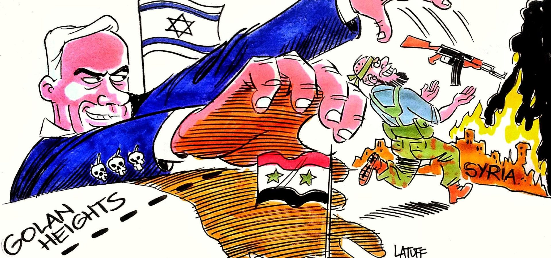 Illustration by Carlos Latuff for MintPress News