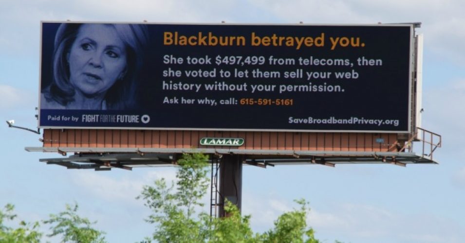‘You Betrayed Us’ Billboards Targeting Anti-Privacy Lawmakers Erected