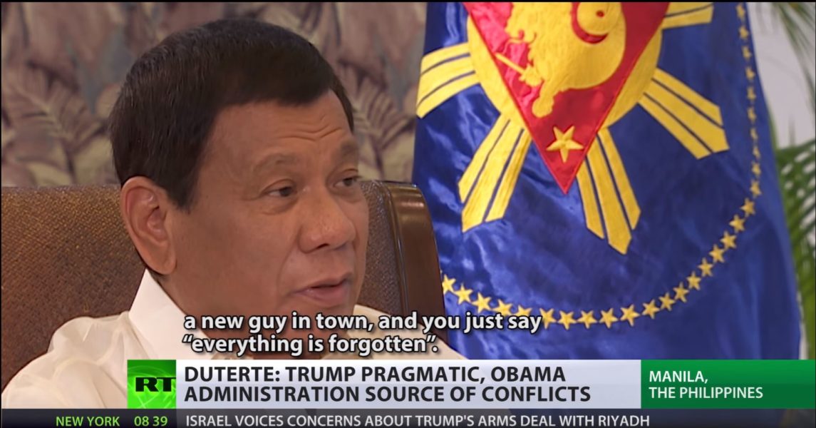 Philippine President Duterte Fears CIA Assassination, Blames U.S. for ISIS Presence