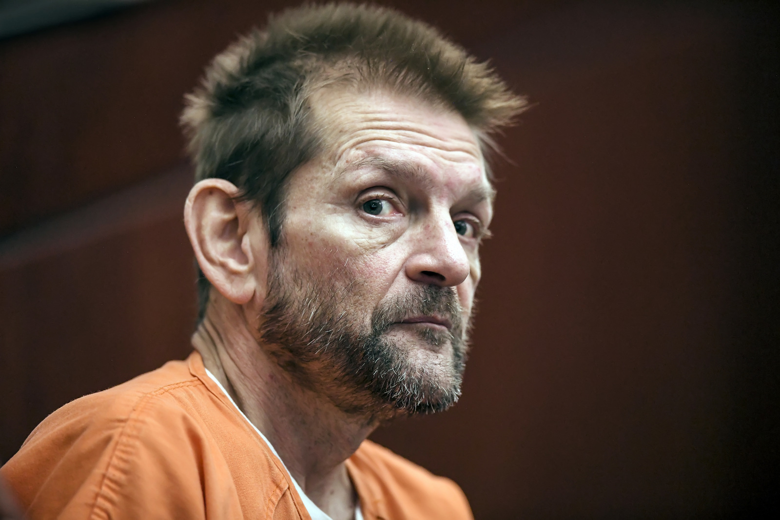 Adam Purinton, charged in the Olathe Austins bar shootings, appears in Division 8 at the Johnson County District Courthouse in Olathe, Kan. (David Eulitt/The Kansas City Star)