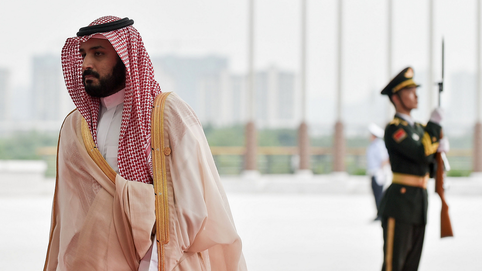 Saudi Arabia's Crown Prince Mohammed bin Salman arrives at the Hangzhou Exhibition Center to participate in G20 Summit, Sept. 4, 2016 in Hangzhou, China. (Etienne Oliveau/AP)