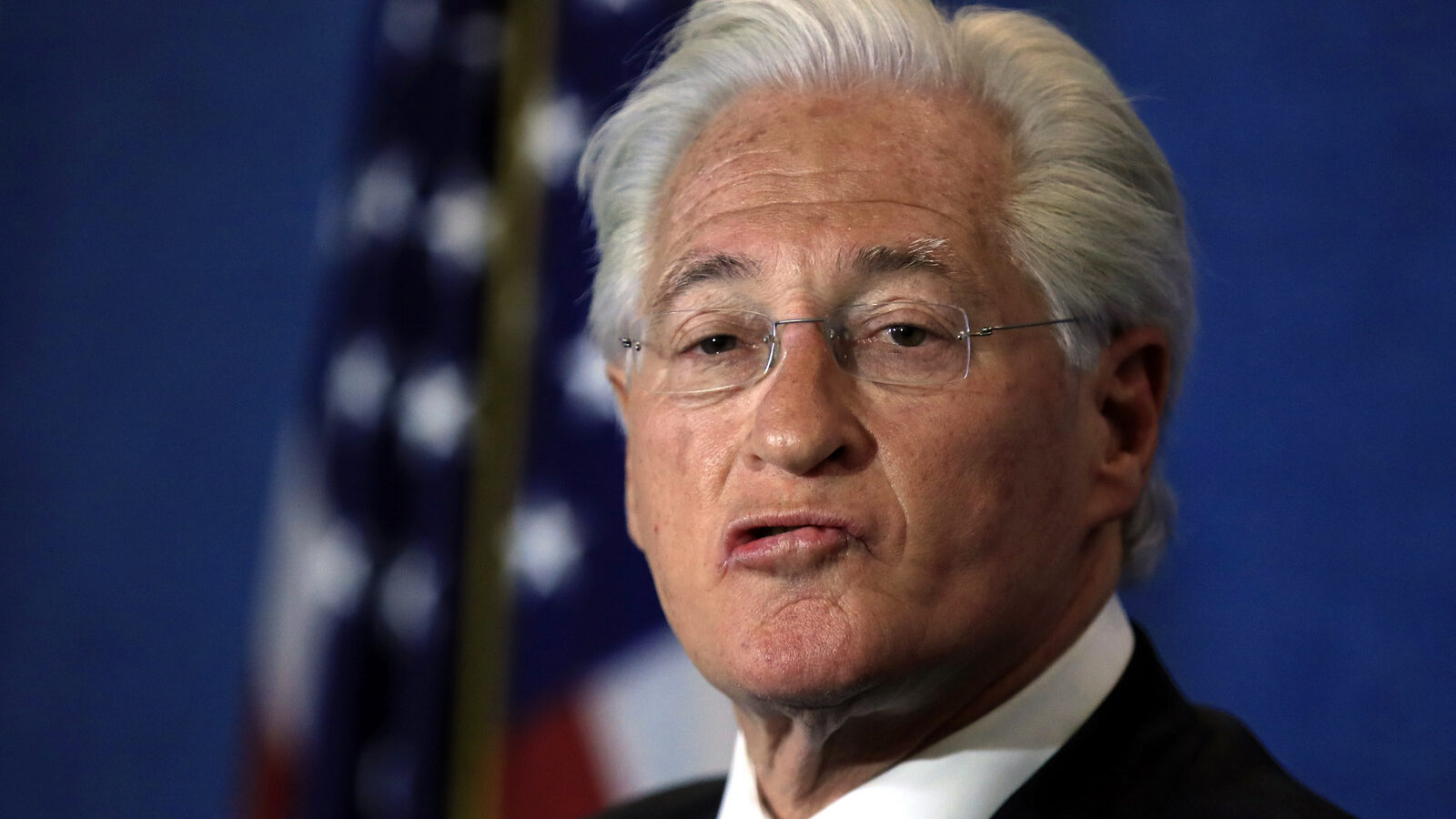 Marc Kasowitz personal attorney of President Donald Trump makes a statement at the National Press Club, following the testimony of former FBI Director James Comey in Washington, June 8, 2017. (AP/Manuel Balce Ceneta)