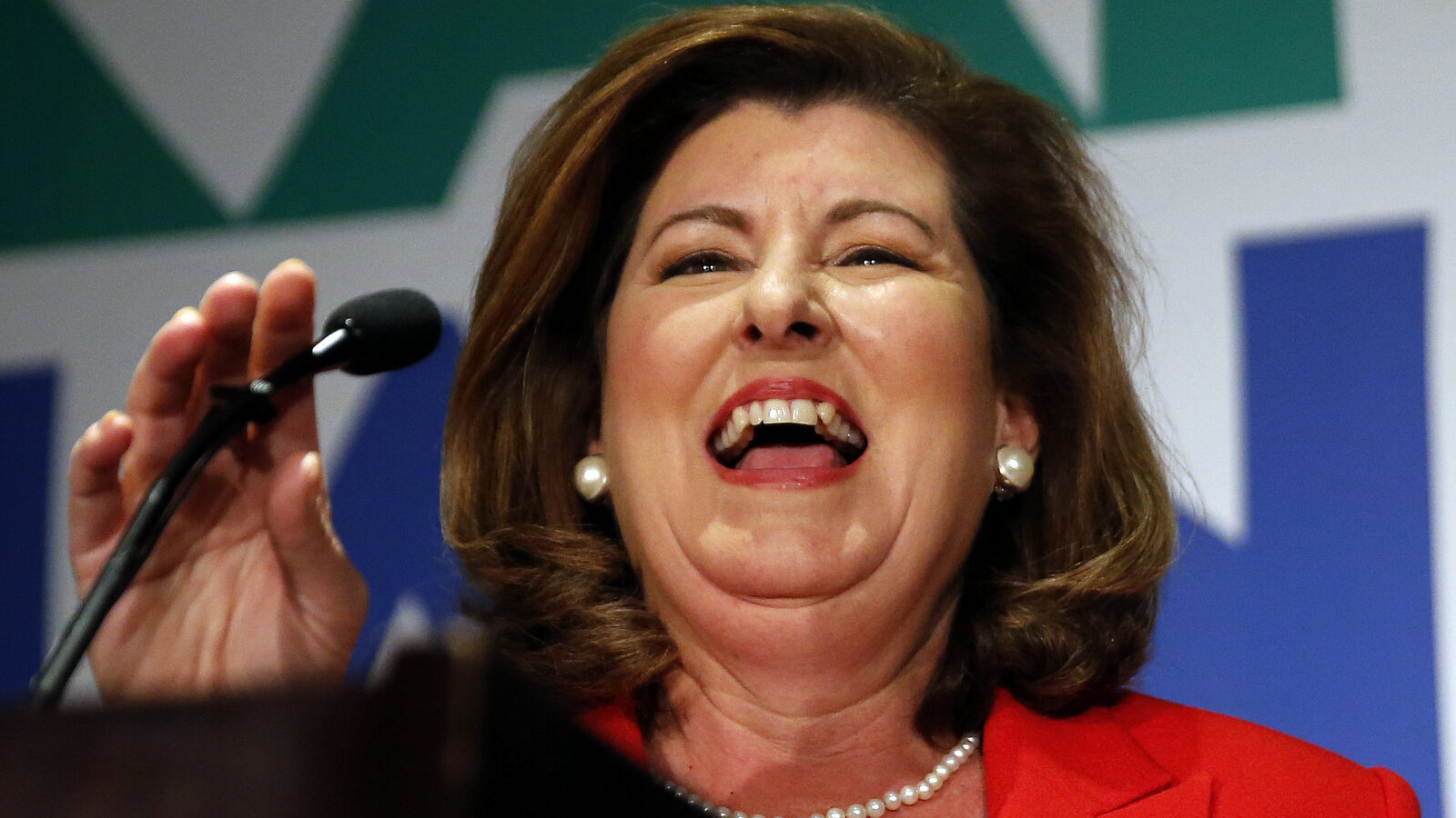 Republican candidate for Georgia's 6th District Congressional seat Karen Handel declares victory during an election-night watch party, June 20, 2017, in Atlanta. (AP/John Bazemore)