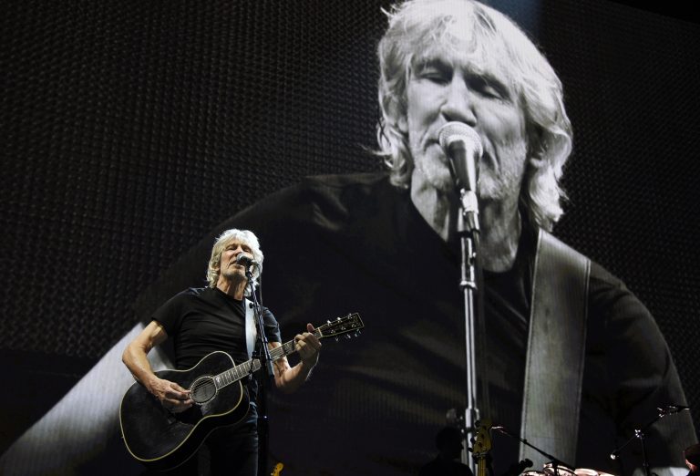 Roger Waters performs during his "Us + Them" tour stop at Staples Center on, June 20, 2017, in Los Angeles. (Chris Pizzello/Invision/AP)