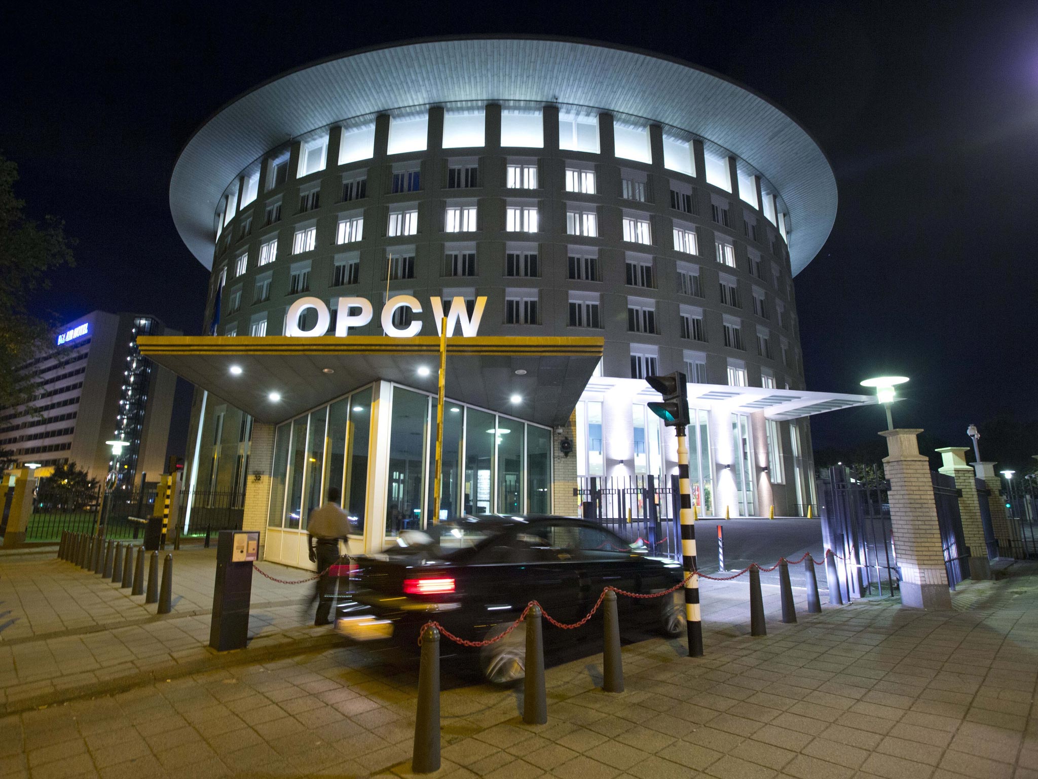 Headquarters of the Organization for the Prohibition of Chemical Weapons, OPCW, in The Hague, Netherlands. (AP/Peter Dejong)