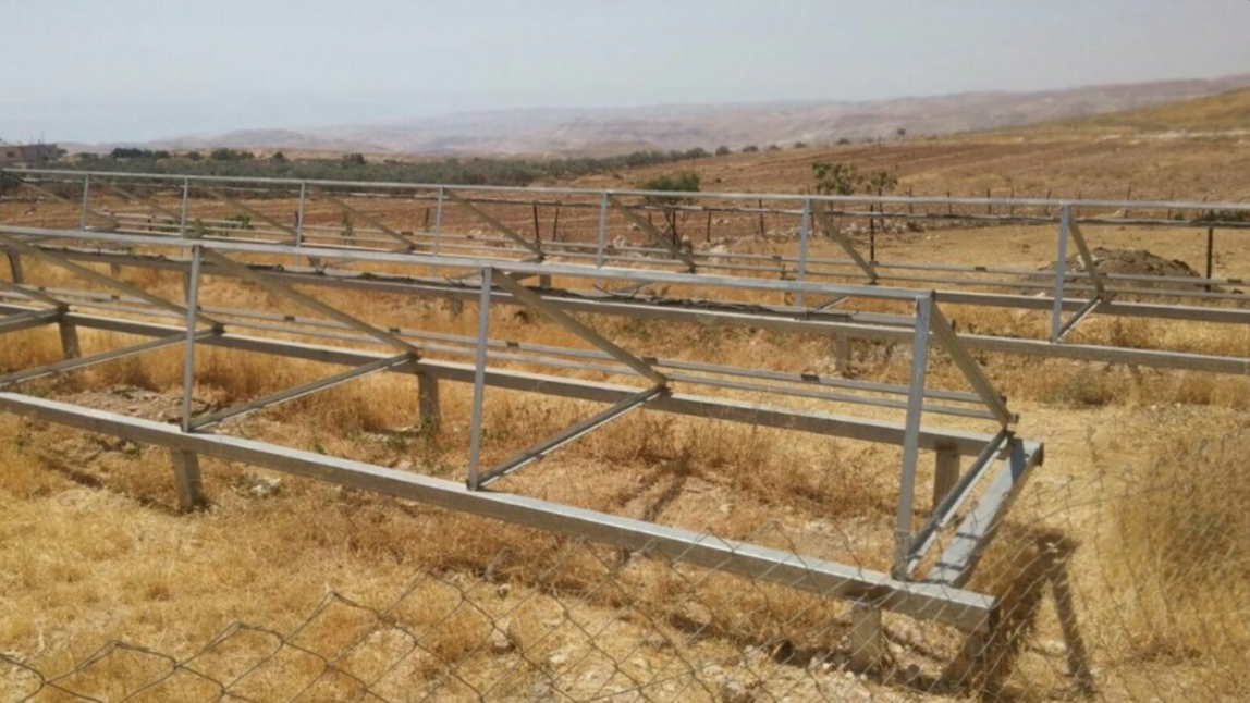 Israeli authorities insist that stop-work orders were issued before soldiers carried out raid on solar farm which allegedly did not have proper building permits.