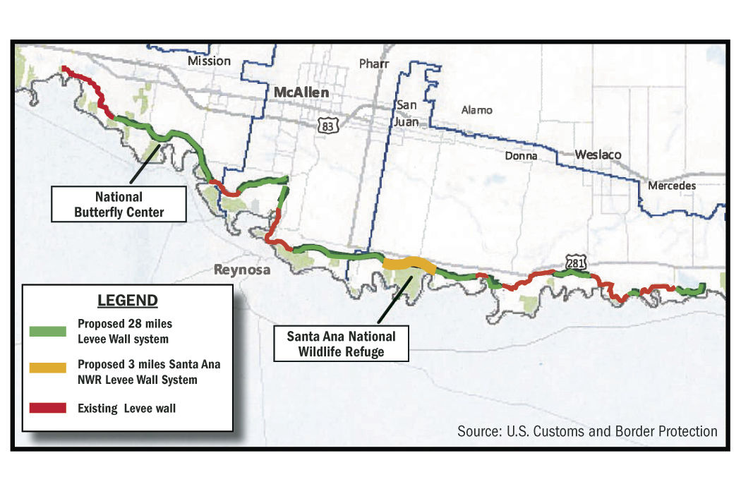 Trump Border Wall Map