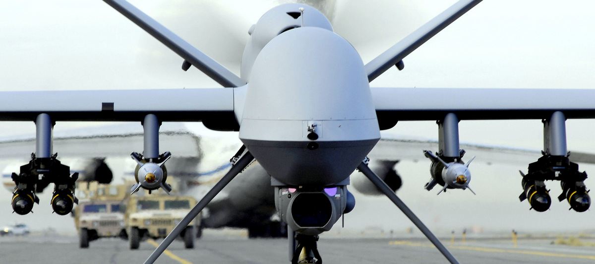 A fully armed MQ-9 Reaper taxis down an Afghanistan runway. (Photo: U.S. Air Force)