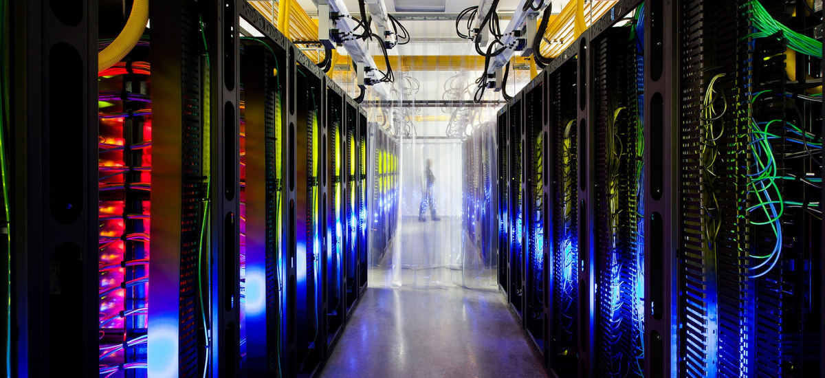 Google's campus-network room at their data center in Council Bluffs, Iowa. (Photo: Connie Zhou/AP)