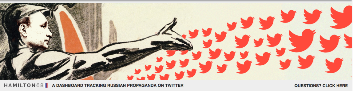 A banner from the Alliance for Securing Democracy, a new think tank bridging the partisan divide between hawks on both sides of the aisle.