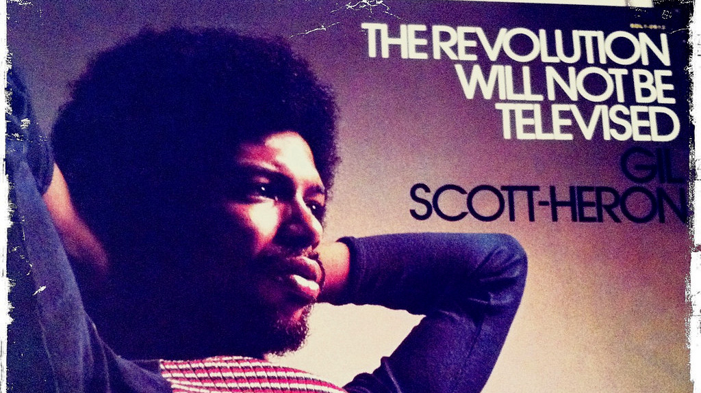 A photo of the cover art for the LP 'The Revolution Will Not Be Televised". (Michael Brown/Flickr)
