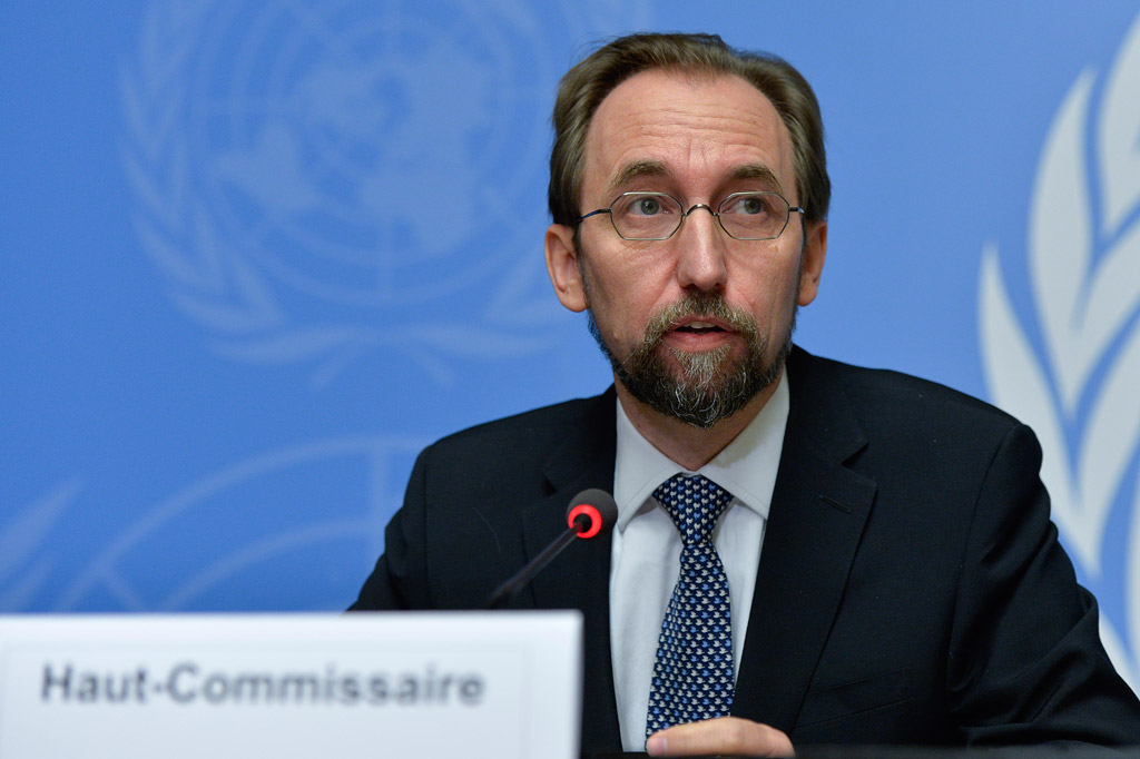 UN High Commissioner for Human Rights Zeid Ra’ad Al-Hussein. UN Photo/Jean-Marc Ferré