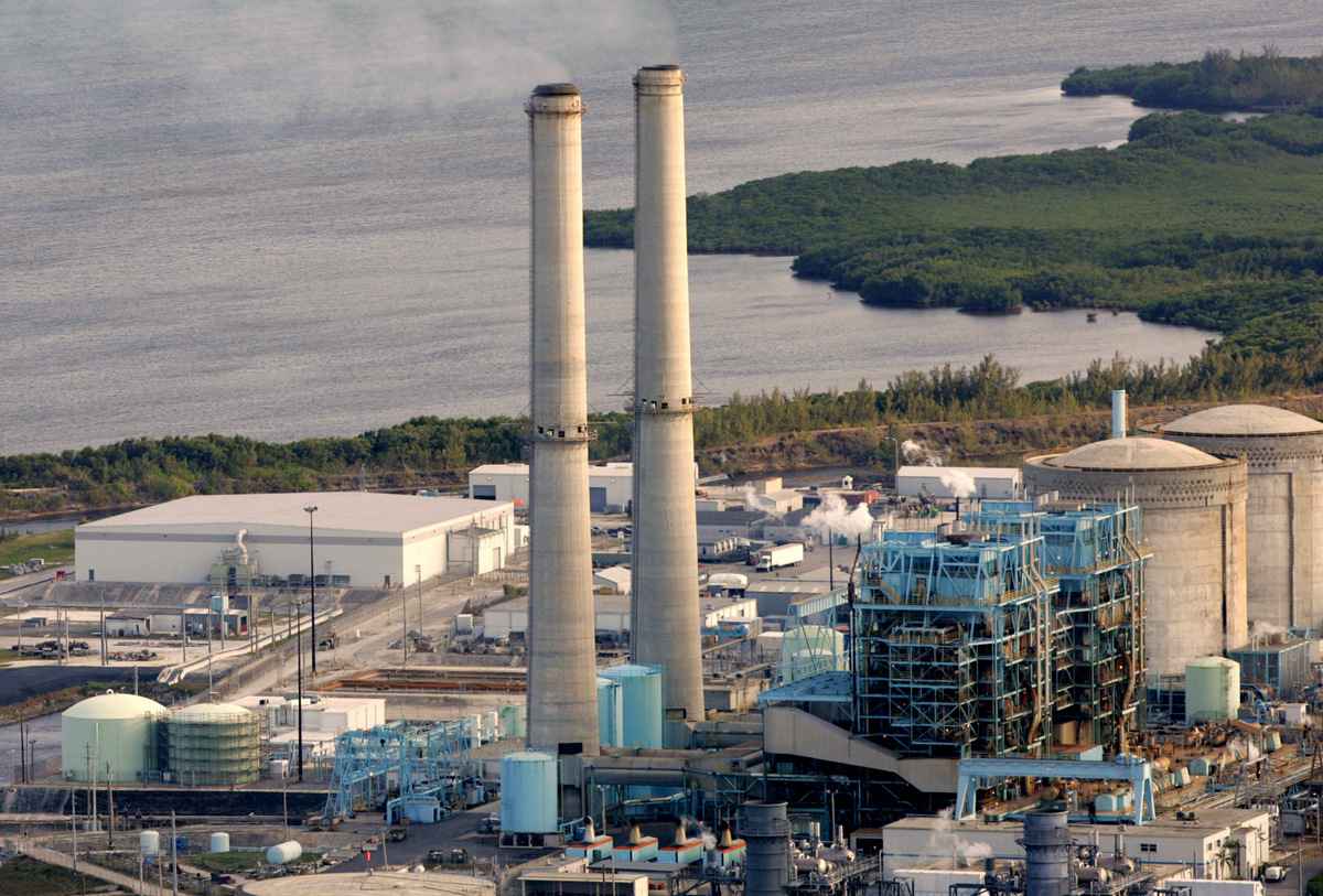 The Turkey Point nuclear plant south of Miami is shown. (AP/Lynne Sladky)