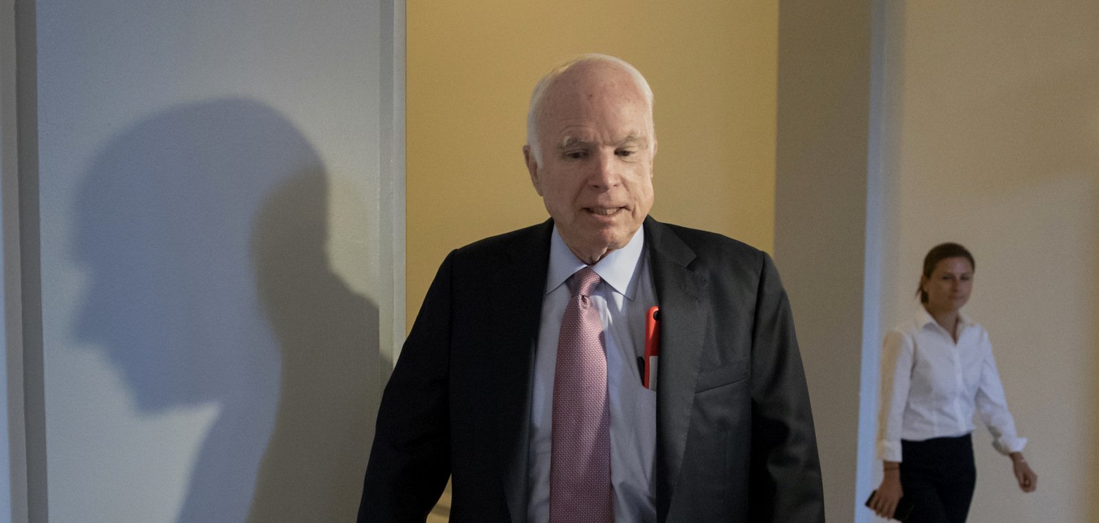 Sen. John McCain, R-Ariz., walks from his Senate office as Congress returns from the August recess in Washington,, Sept. 5, 2017. (AP/J. Scott Applewhite)