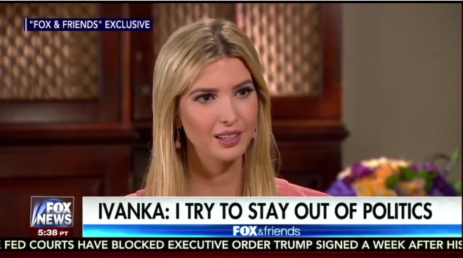 “I don’t profess to be a political savant,” Ivanka Trump told Fox & Friends (6/26/17).