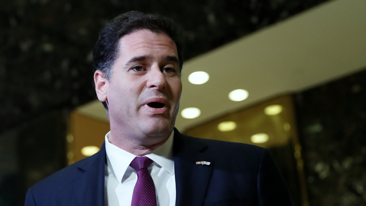 Israeli Ambassador to the U.S. Ron Dermer speaks to media at Trump Tower, Thursday, Nov. 17, 2016, in New York. (AP/Carolyn Kaster)