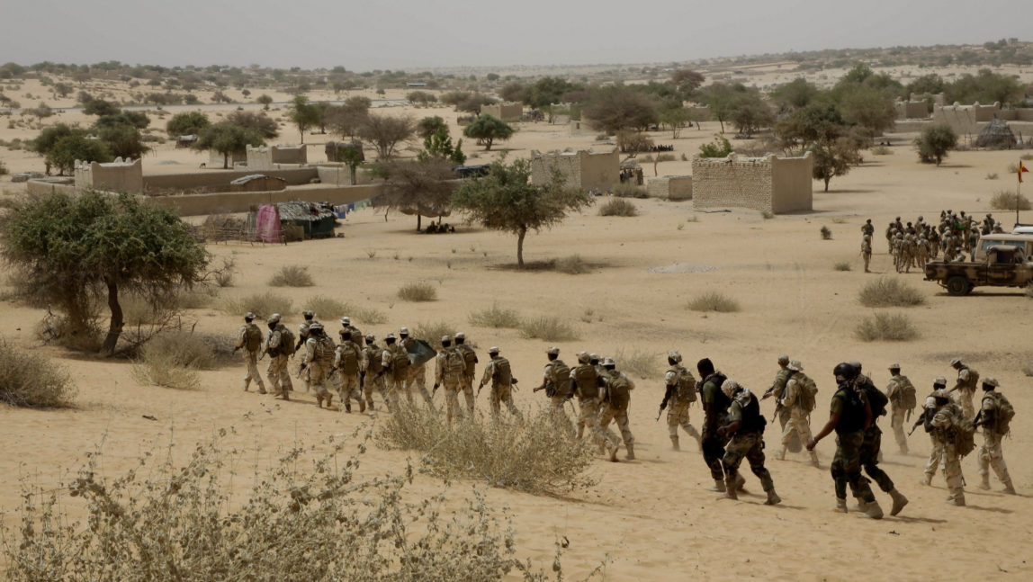 Chadian troops and Nigerian special forces participate in the Flintlock exercises with the U.S. military and its Western partners in Mao, Chad. (AP/Jerome Delay)