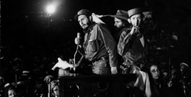 In this Jan. 8, 1959 file photo, Cuba's Fidel Castro speaks to supporters at the Batista military base "Columbia," now known as Ciudad Libertad, in Cuba. (AP Photo)
