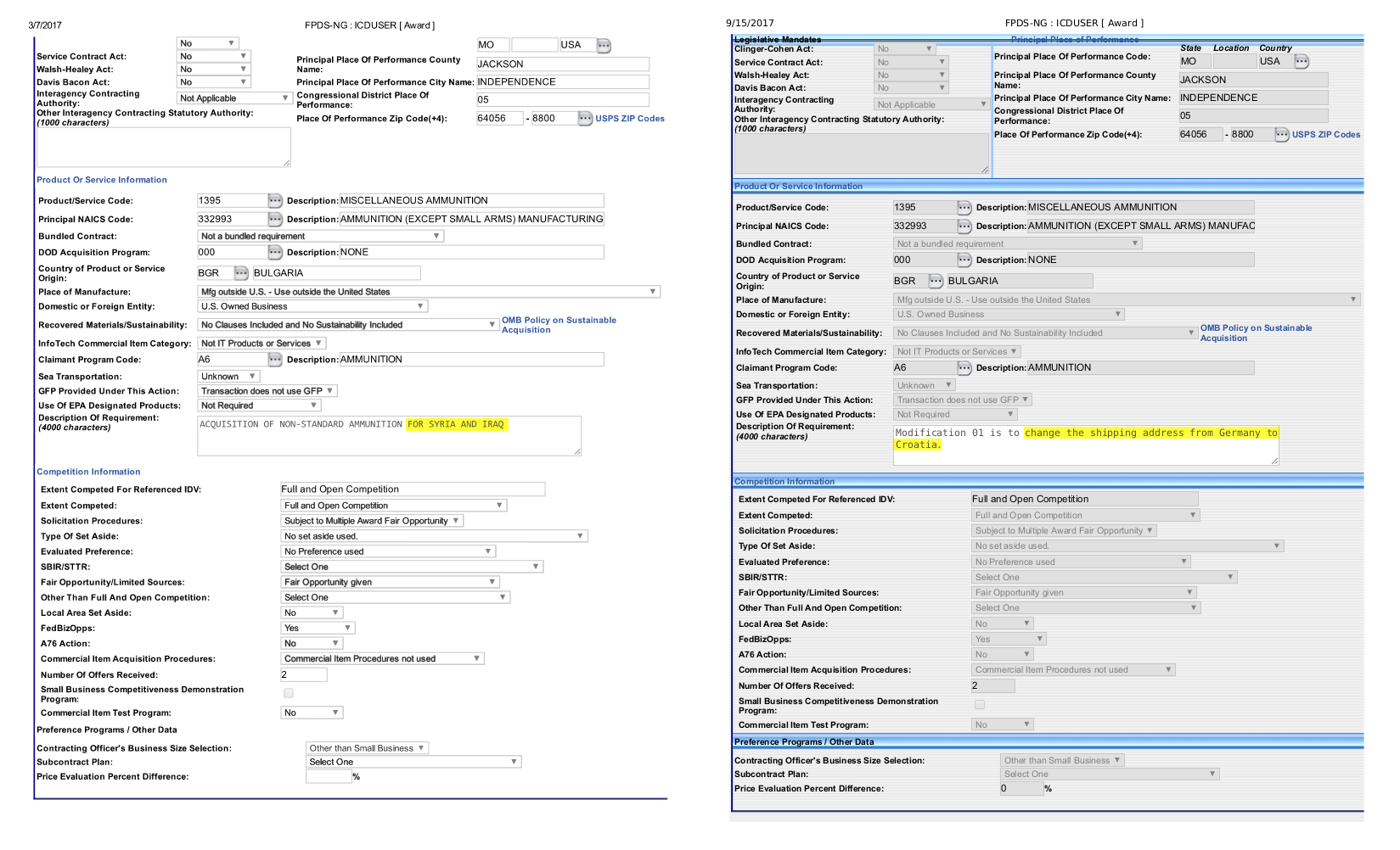 These files reveal that $16 million of Bulgarian ammunition destined for Pentagon-backed forces in Syria and Iraq was due to be routed through Germany but later this was changed to Croatia.