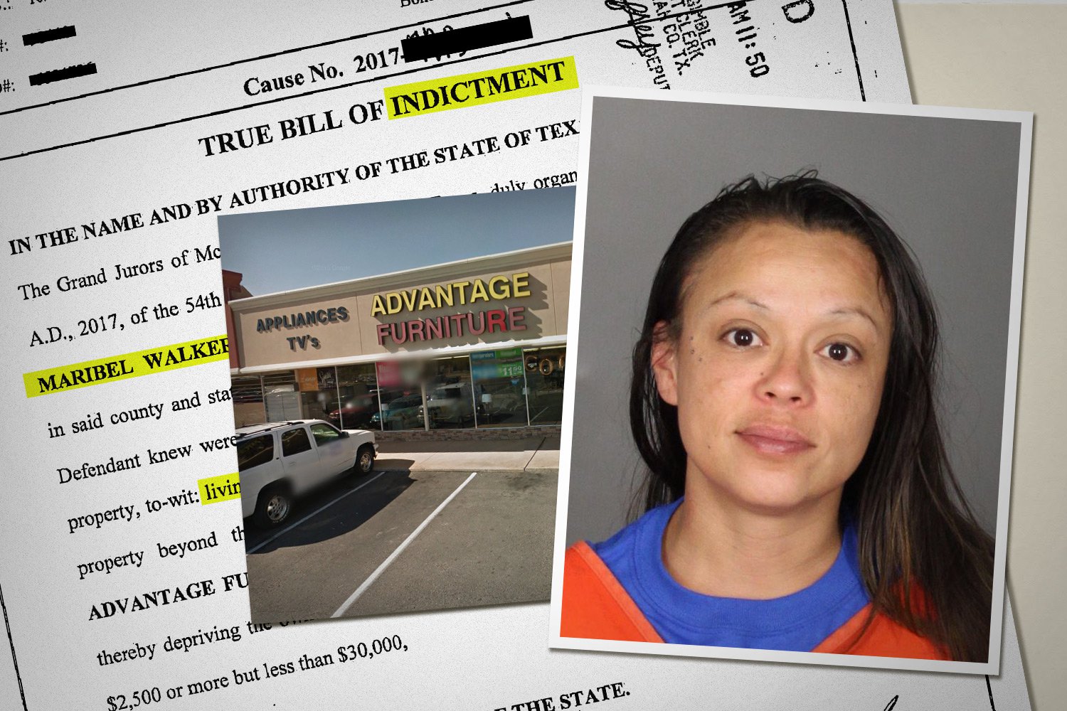 Maribel Walker rented bedroom and living room furniture in April 2015. When she forgot to make payments and failed to return the furniture for more than a year, she was arrested, jailed and now faces felony prosecution. Todd Wiseman