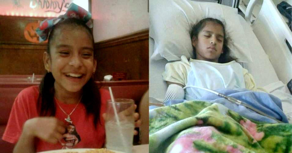 Rosamaria Hernandez, an undocumented 10-year-old with cerebral palsy, is in federal custody after federal agents stopped an ambluance that taking her to a hospital for emergency surgery. (Photo: The Independent/courtesty of family)