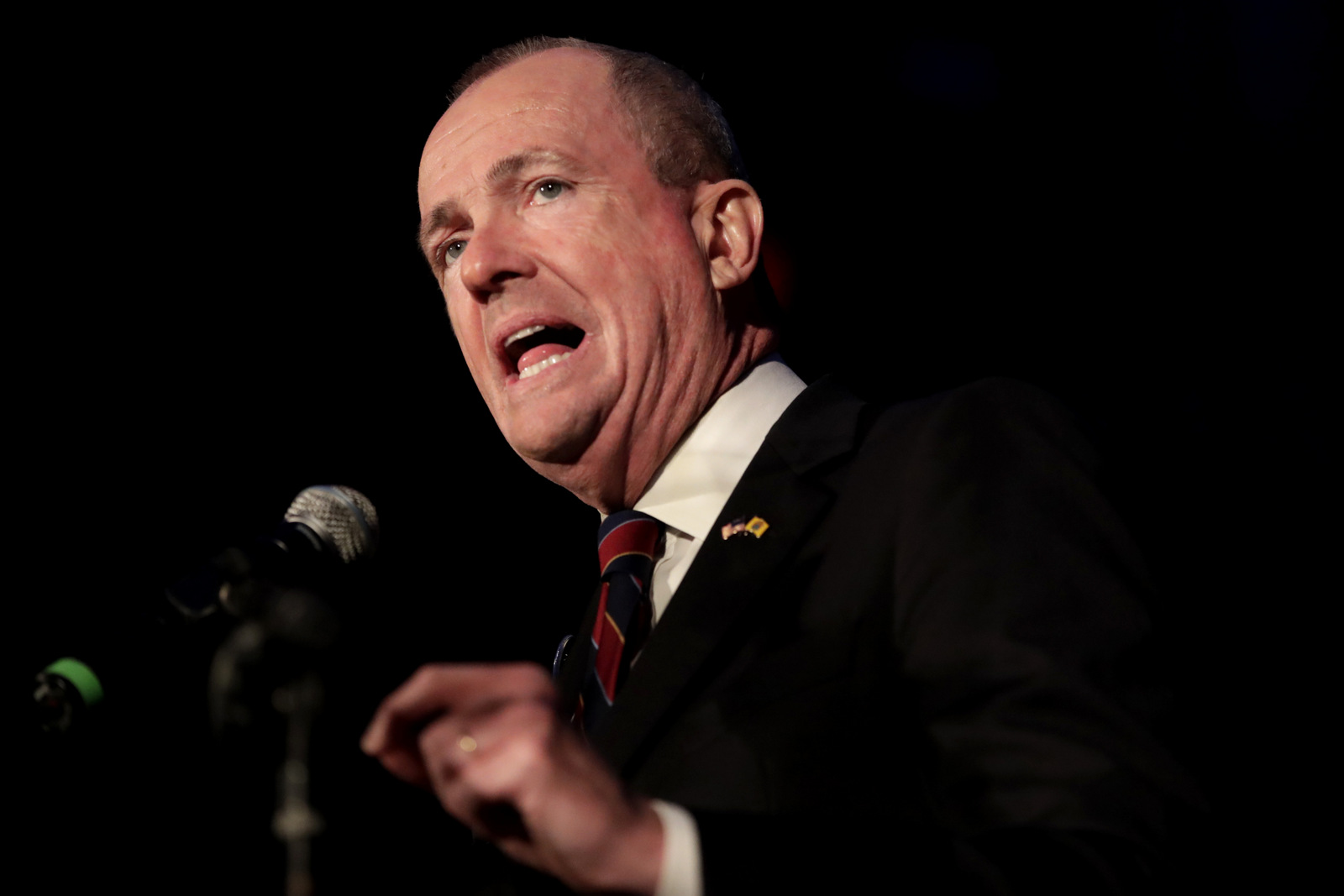 Phil Murphy speaks to supporters during his election night victory party in Asbury Park, N.J. With Murphy's win this week in the race to replace Gov. Chris Chrsitie, Democrats will be fully in charge of state government in January 2018 for the first time in eight years. (AP/Julio Cortez)