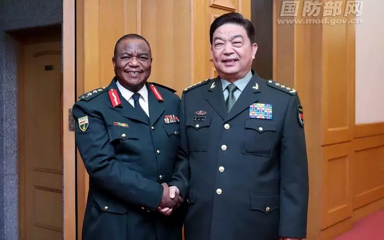 China's Minister of Defense, Chang Wanquan, with Zimbabwe's Gen. Chiwenga. (Photo: MOD.GOV.CN)