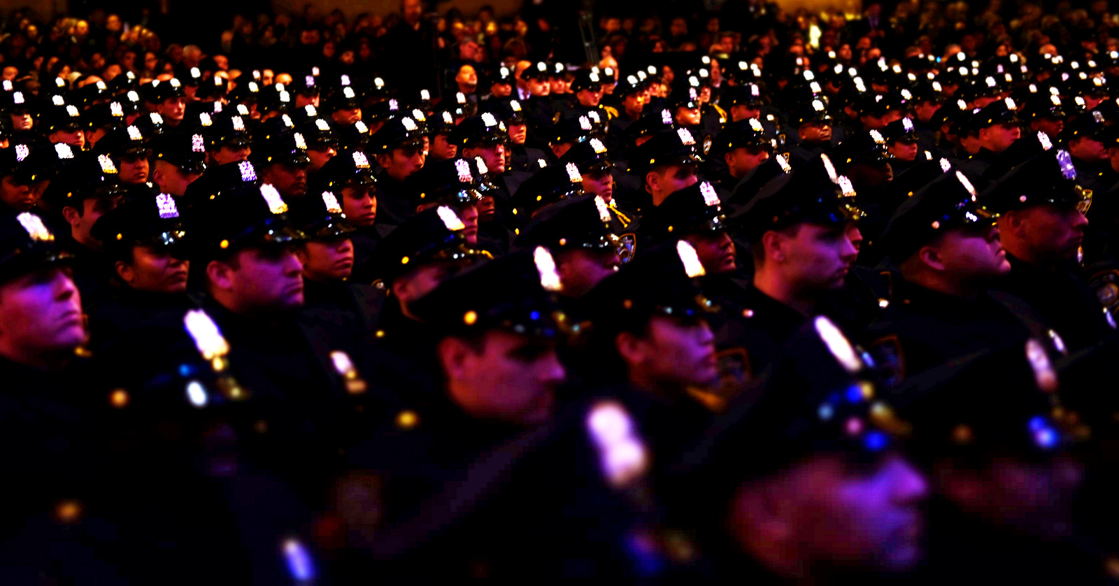 Newly minted NYPD Officers attend the New York City Police Graduation Ceremony for the Graduating Class of December 2017 held at the Beacon Theater on December 28, 2017 in New York City. (Photo: Mpi43/MediaPunch/IPX)