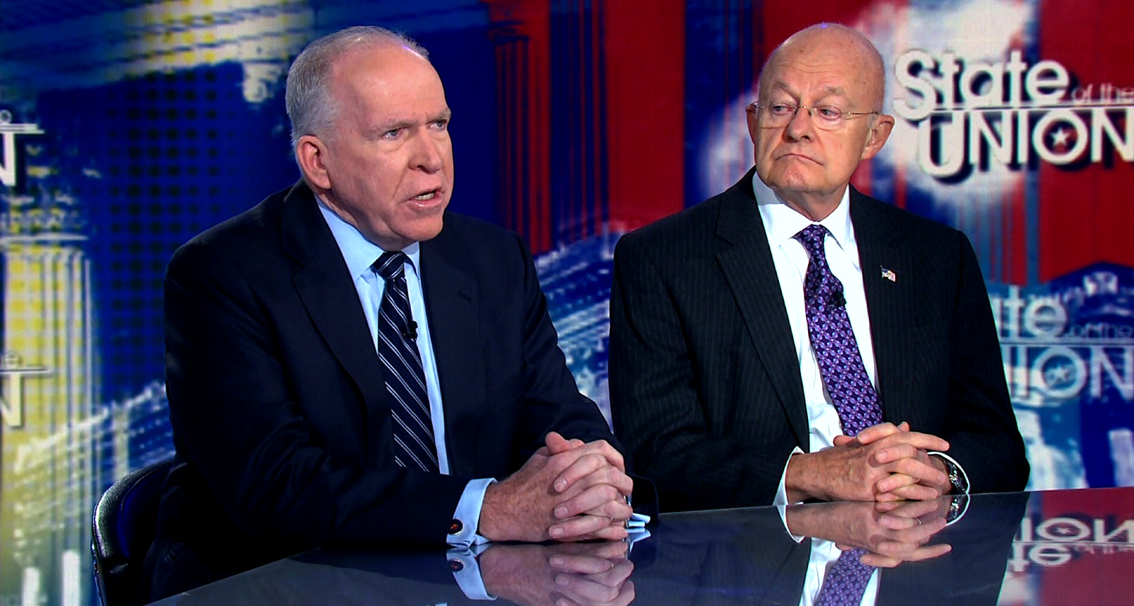 Former Director of National Intelligence James Clapper and former CIA Director John Brennan appear on CNN to discuss allegations of Russian influence in the presidential elections. (CNN Screenshot)