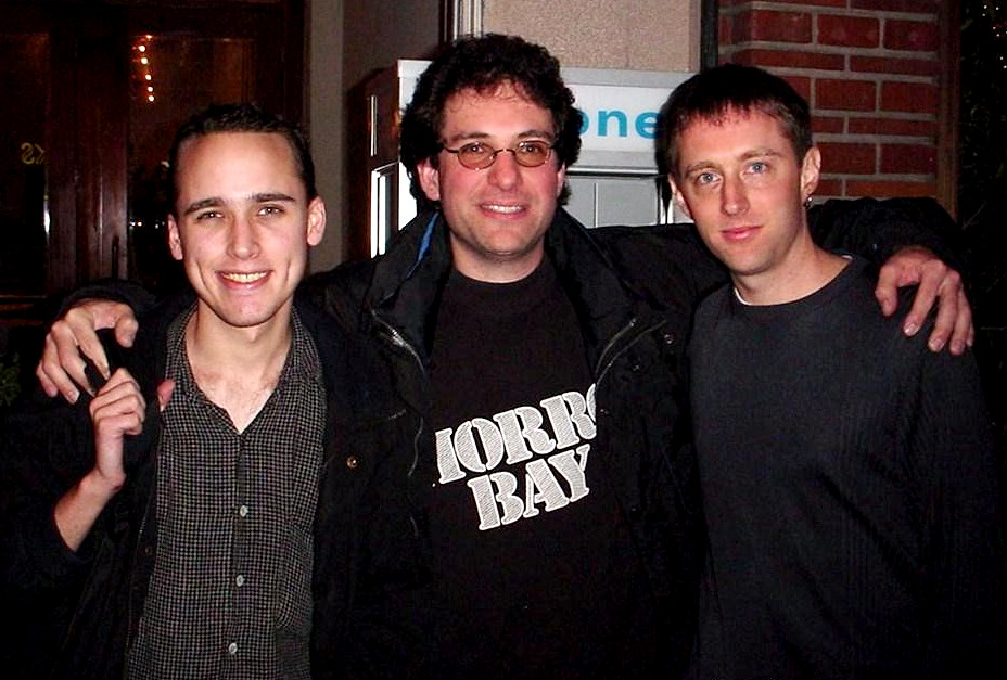 A group photo of showing from left to right, Adrian Lamo, Kevin Mitnick, and Kevin Lee Poulsen circa 2001. (Photo: Matthew Griffiths/Creative Commons)