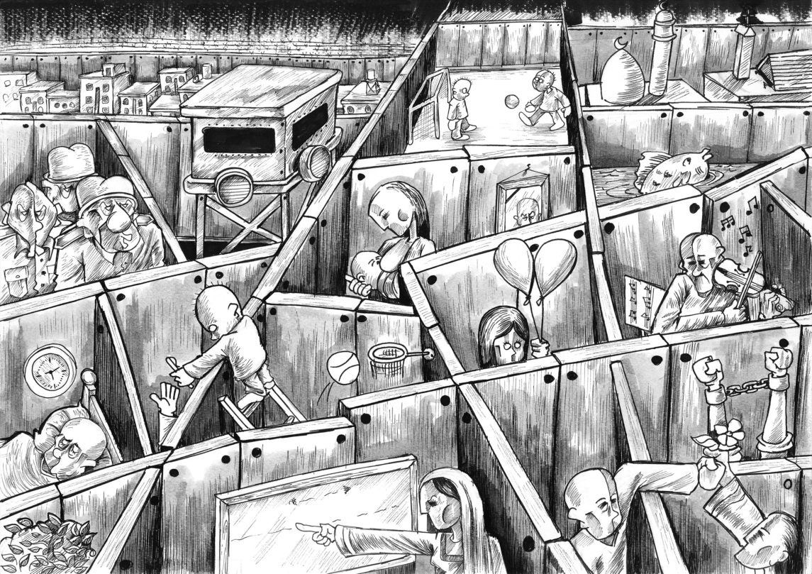 The Artwork of Palestinian Cartoonist Mohammad Sabaaneh