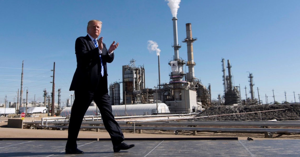 President Donald Trump pitches his Tax Cuts and Jobs Act at the Andeavor oil refinery in North Dakota on September 6th, 2017. (Photo: WhiteHouse.gov)