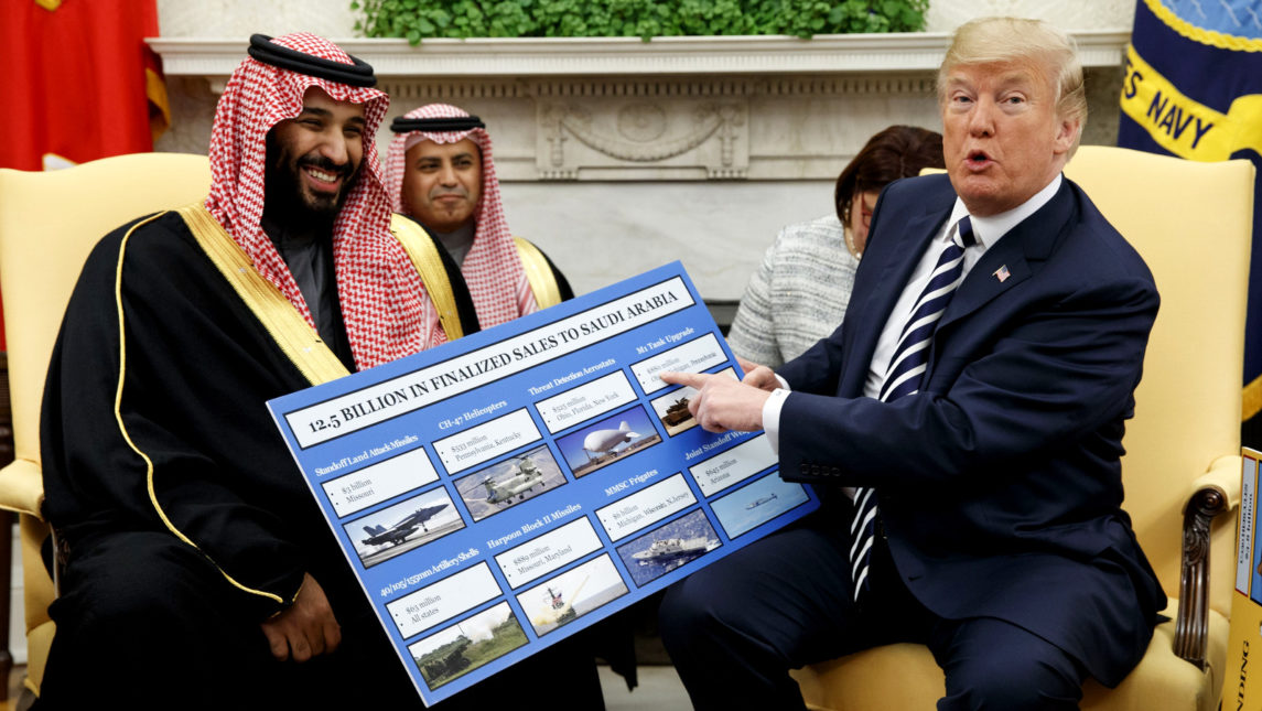 Trump Touts Arms Deals As Saudi Prince Kicks Off US Tour