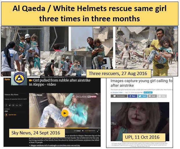 Syria Recycled girl propaganda