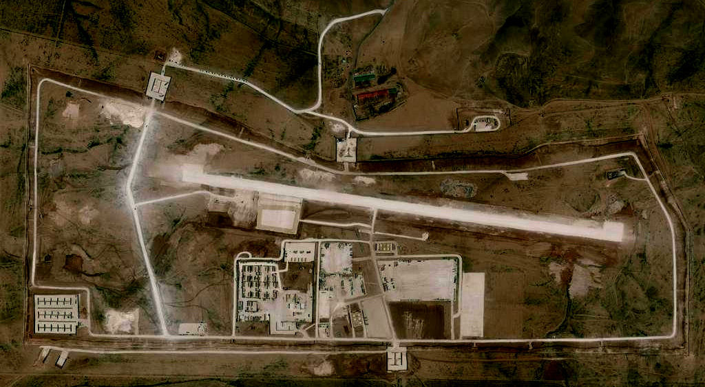 US Military Base in Syria Aerial Banner