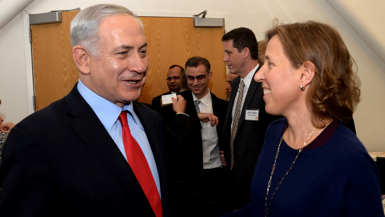 Israeli Prime Minister Benjamin Netanyahu meets with CEO of Youtube Susan Wojcicki, in Silicon Valley, California, March 06, 2014. (Photo: Avi Ohayon/GPO)