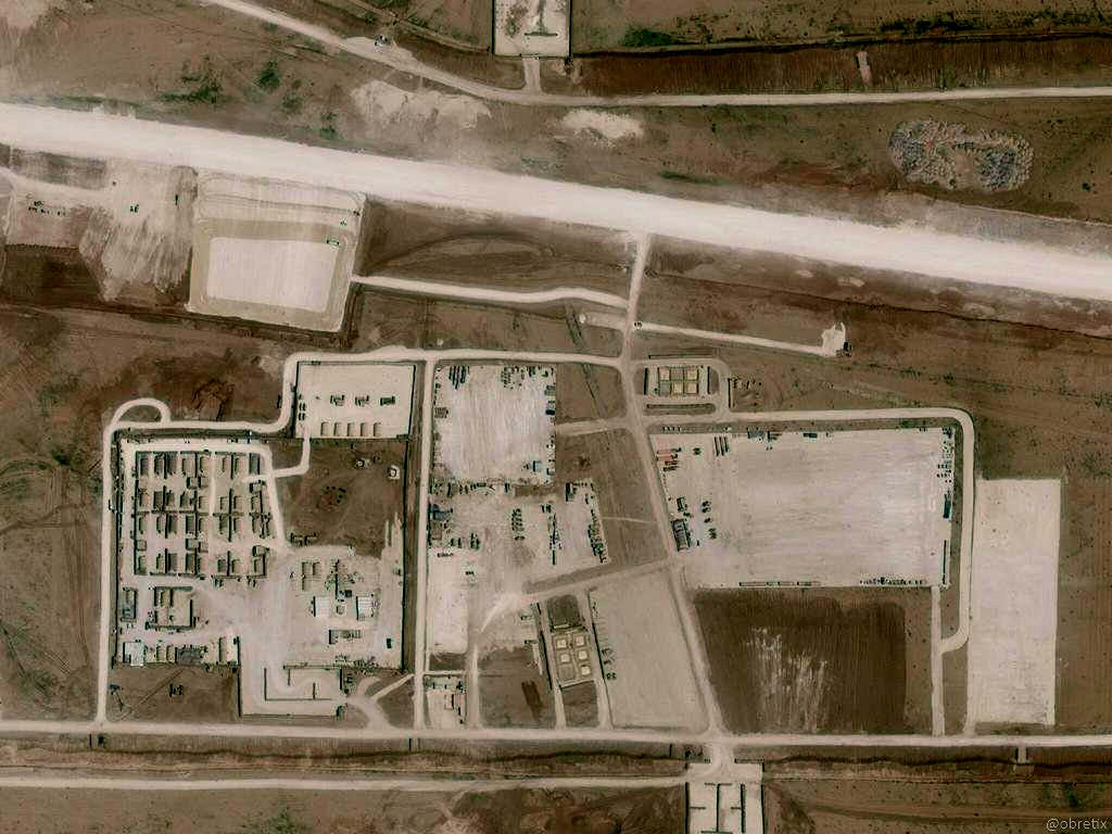 US Military Base in Syria Aerial