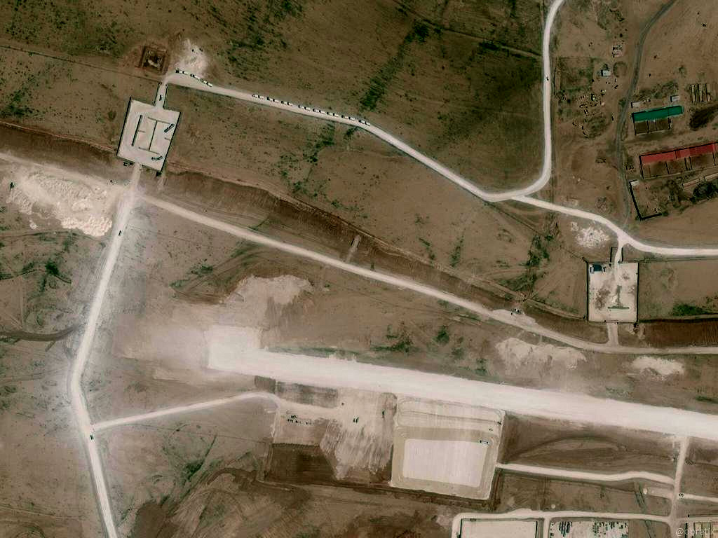 US Military Base in Syria Aerial