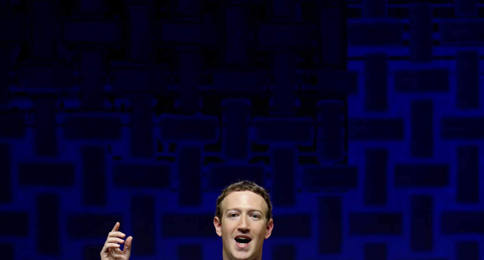 Mark Zuckerberg, chairman and CEO of Facebook, speaks at the CEO summit during the annual Asia Pacific Economic Cooperation (APEC) forum in Lima, Peru, Saturday, Nov. 19, 2016. (AP Photo/Esteban Felix)