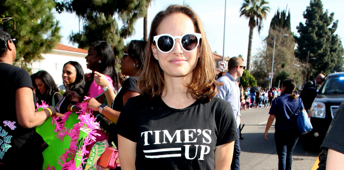 Natalie Portman at the 2018 Kingdom Day Parade in honoring the life and legacy of Dr. Martin Luther King, Jr. at Baldwin Hills in Los Angeles, California on January 15, 2018. (Faye Sadou/MediaPunch/IPX)