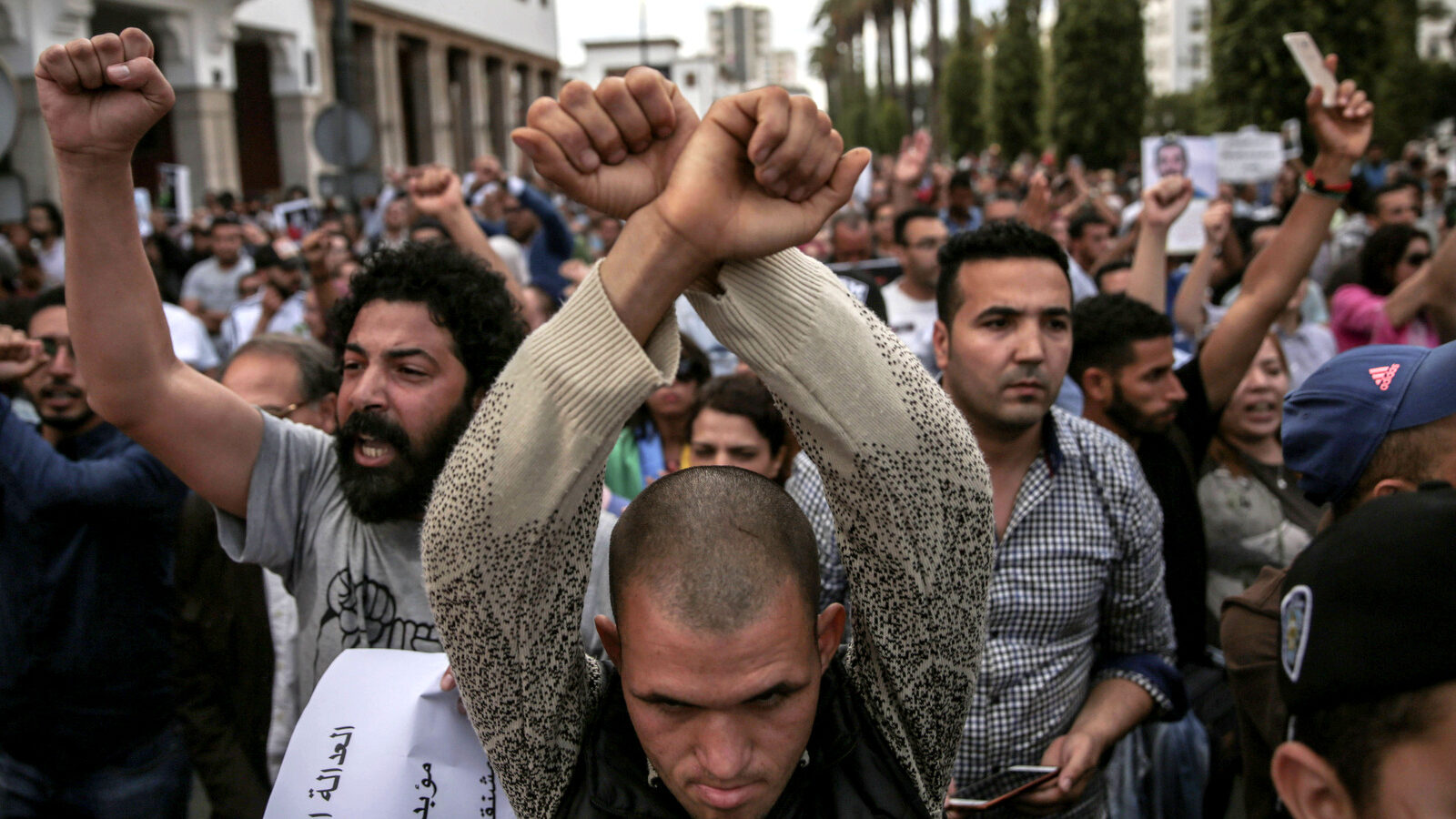 Protests Against Sentences Against Hirak Rif Activists In Rabat Morocco