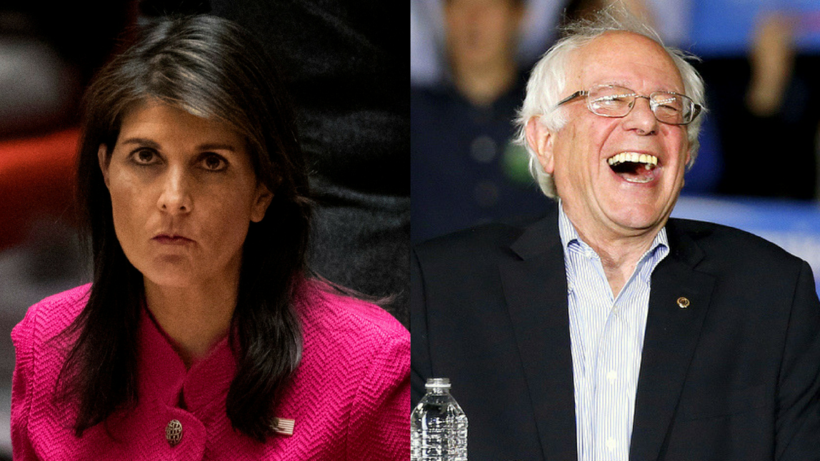 Nikki Haley Tells Bernie Sanders It Is “Ridiculous” to Examine Poverty in the US