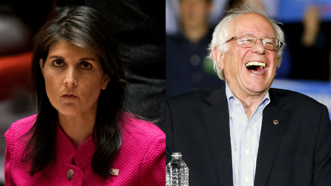 Nikki Haley and Bernie Sanders