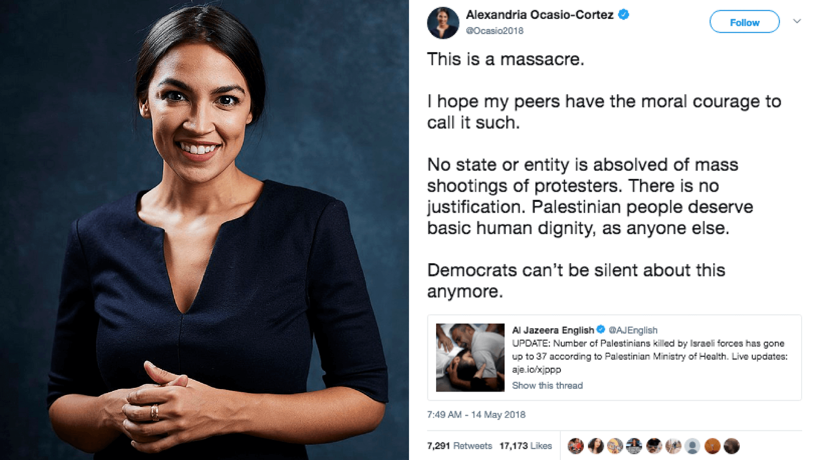 Alexandria Ocasio-Cortez Palestine