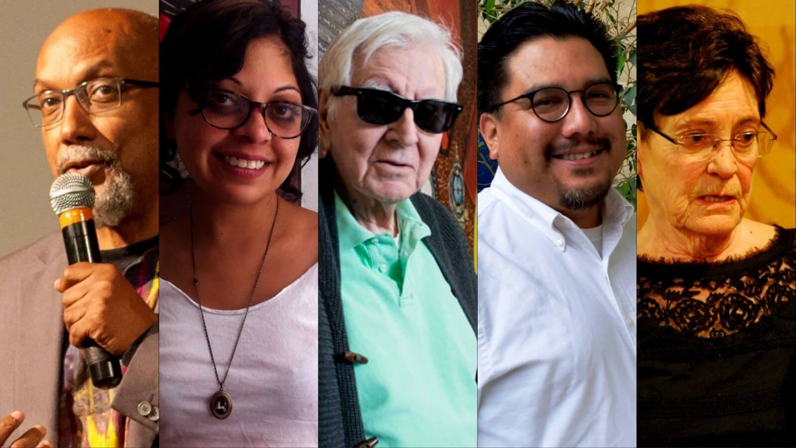 Left to right: Ajamu Baraka, National Lawyers Guild (NLG) Executive Director Pooja Gehi, Prof. Rodolfo “Rudy” Acuña, NLG Vice President Ken Montenegro, and Roxanne Dunbar Ortiz.