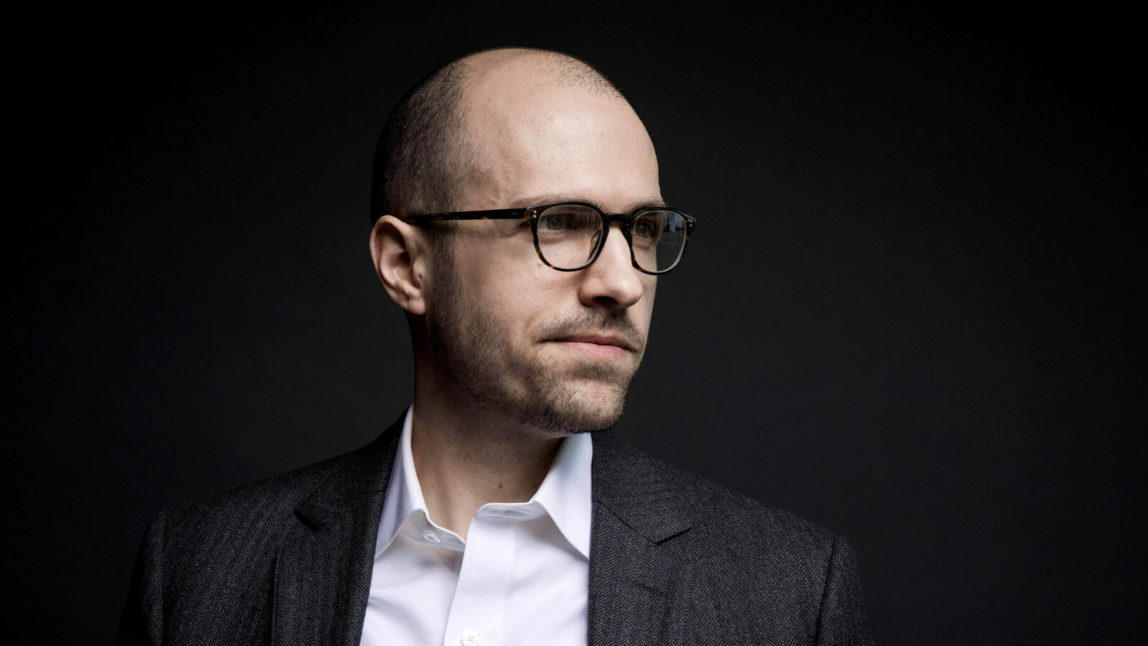 A.G. Sulzberger poses for a photo on the 16th floor of the New York Times building in New York. Dec. 13, 2017. Damon Winter | The New York Times via AP