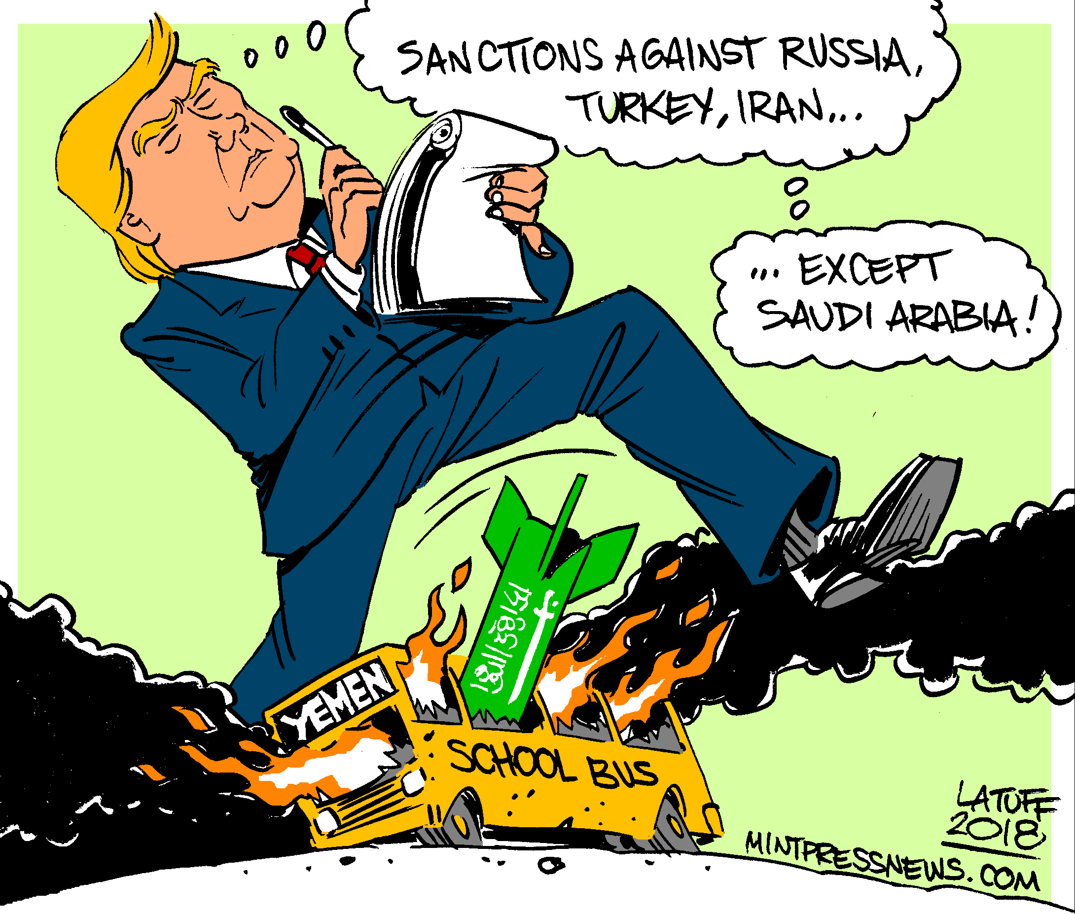 The United States Sanctions Everyone, but Saudi Arabia.