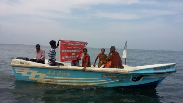 妇女如何带领一支和平的小舰队从斯里兰卡海军夺回他们的岛屿